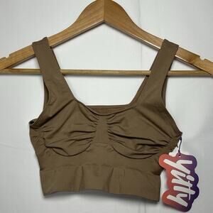 Yitty by Lizzo ‘Nearly Naked’ Shaping Midi Bra 1X/2X – Tan, Plus Size